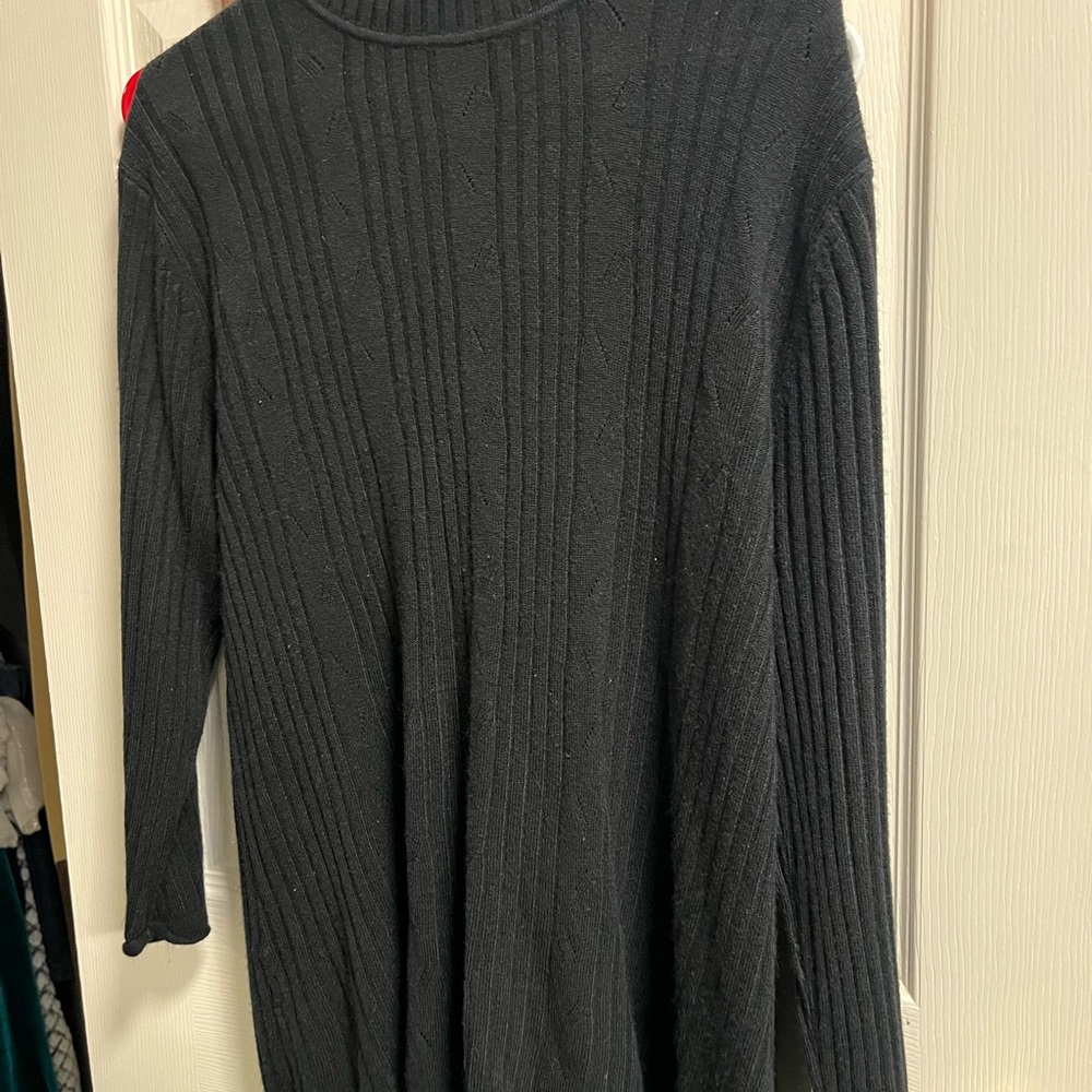 Black Ribbed Koret Knit Sweater
